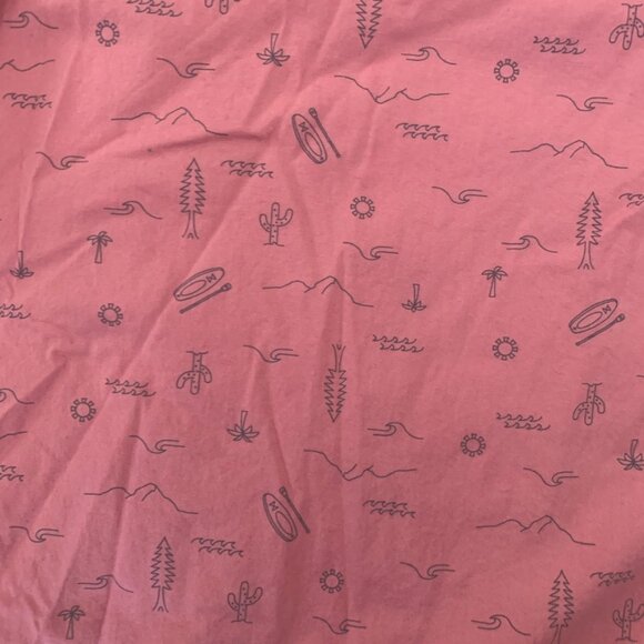 Columbia Button Down Short Sleeve 3xl Regular Fit AOP Pattern Pink Summer - Picture 3 of 6